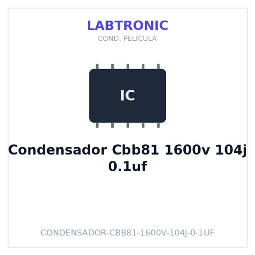 Condensador Cbb81 1600v 104j 0.1uf