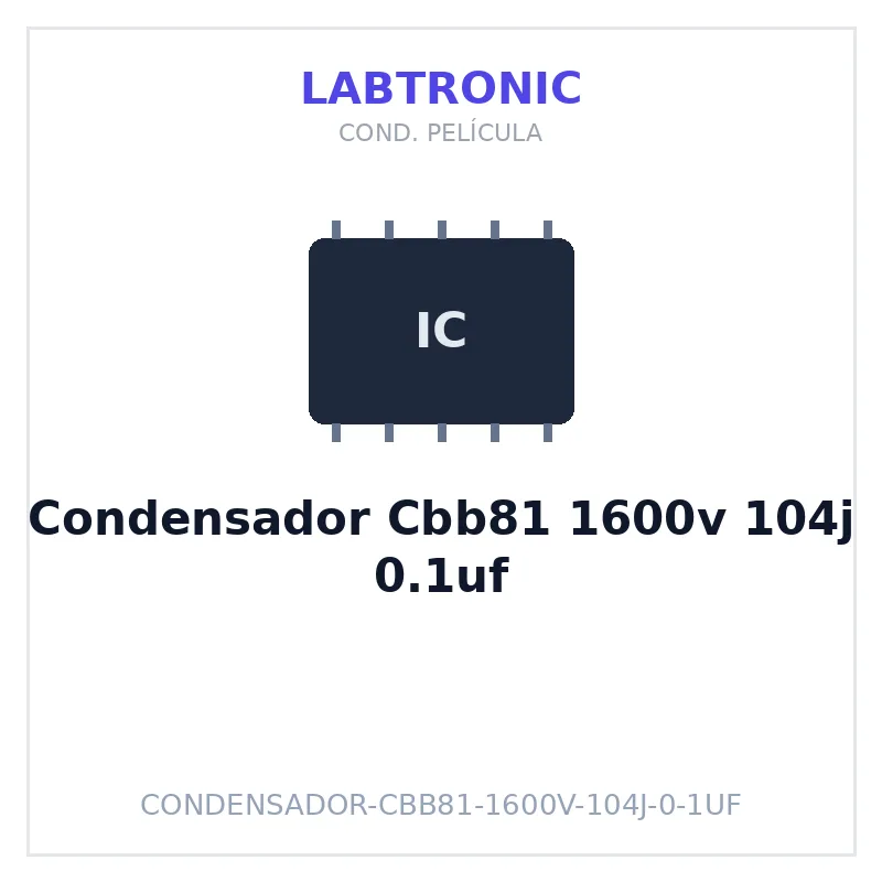 Condensador Cbb81 1600v 104j 0.1uf
