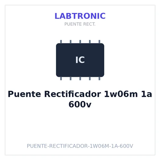 Puente Rectificador 1w06m 1a 600v