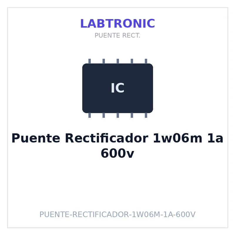 Puente Rectificador 1w06m 1a 600v