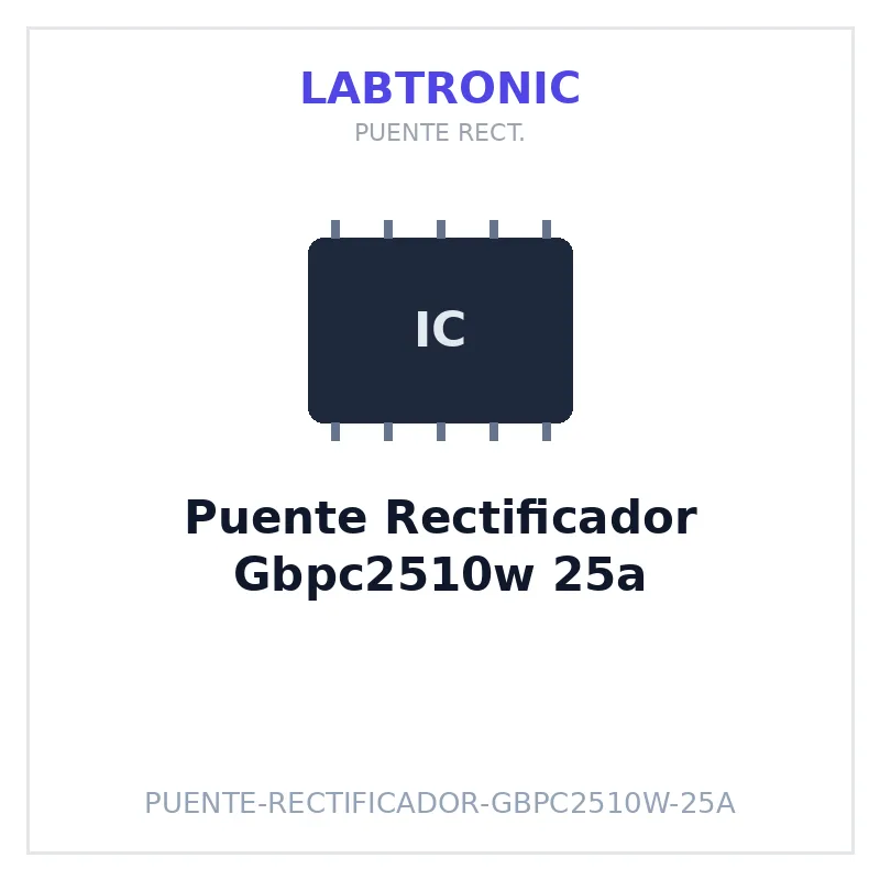 Puente Rectificador Gbpc2510w 25a